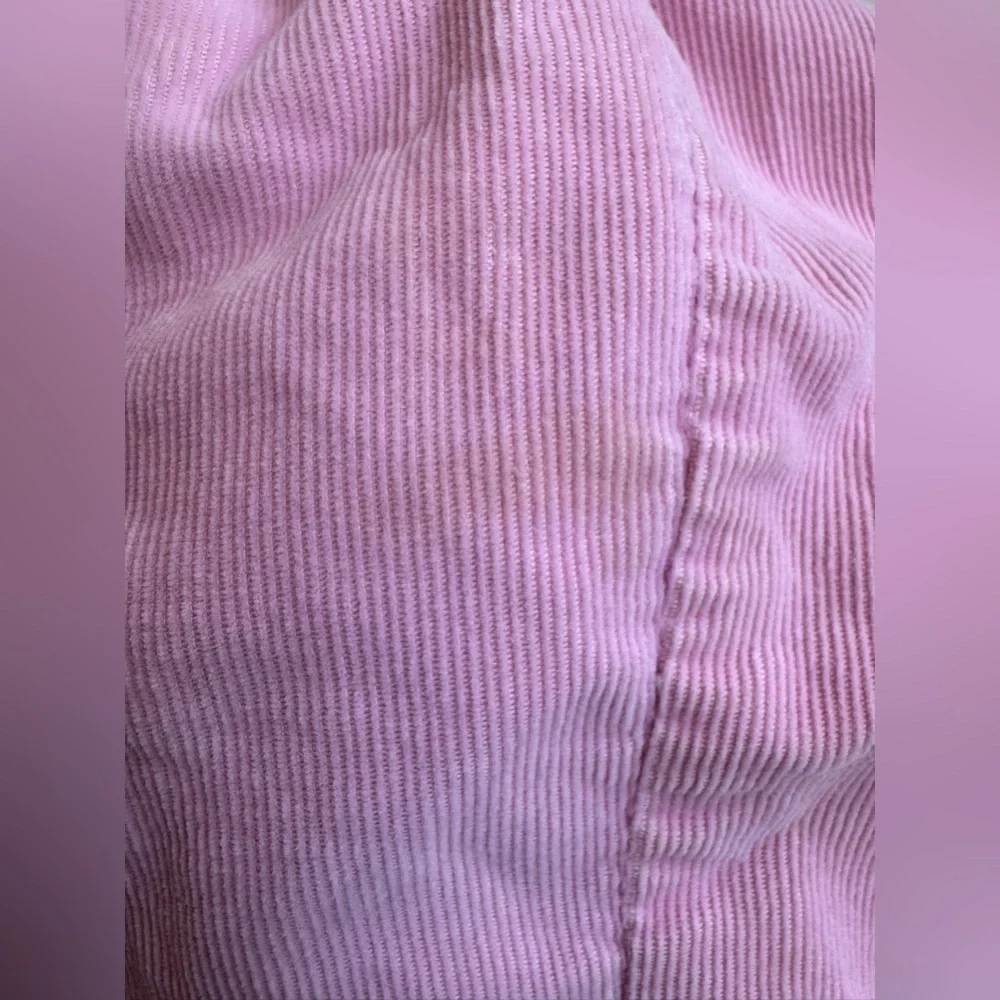Vintage 90s Osh Kosh B'Gosh Girls Pink Overalls Elephant Corduroy USA Size 24 M
